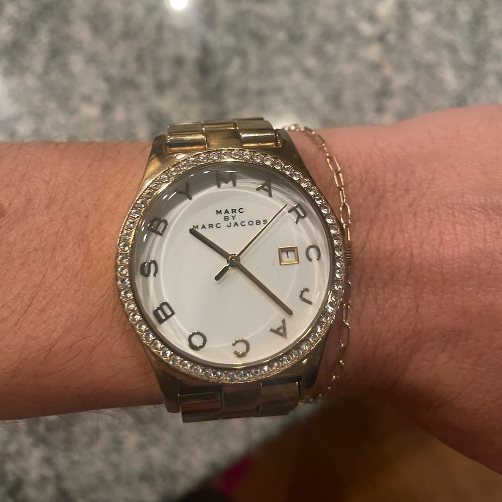 Marc by Marc Jacobs Ladies Yellow Tone watch